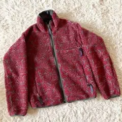 【USA製】Patagonia 98年 グリセード リバーシブル 渦巻き レッド
