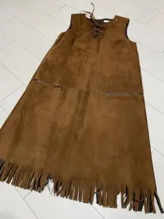 新品 タグ付き アドーア レザー ワンピース