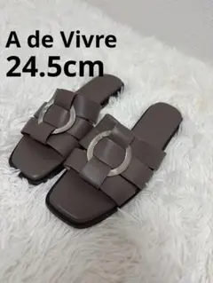【美品】AdeVivre フラットサンダル アドゥヴィーヴル