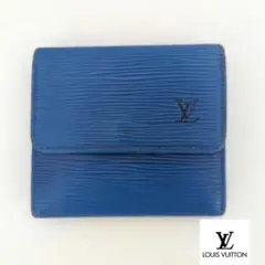 LouisVuitton ルイヴィトン エピ 折財布 ブルー