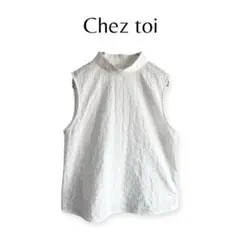 【シェトワ】 トップス レース ノースリーブ size F a1260