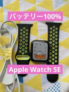 バッテリー100% Apple Watch SE フルセット　初めてセット