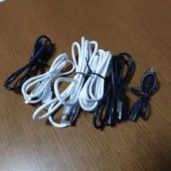 USBケーブル 6本セット売り 白と黒