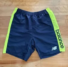 new balance ハーフパンツ ネイビー/ライム　Mサイズ　美品