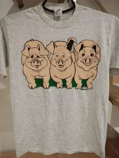 90年代 三匹の豚 Ｔシャツ