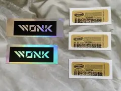 WONK★ステッカー★2種5枚セット