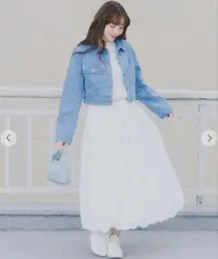 LILLIAN CARAT バルーンスカート(ホワイト)