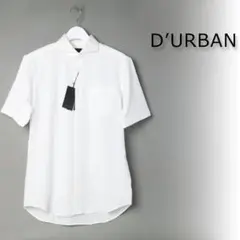 426 新品 DURBAN ダーバン ランダムストライプサッカー シャツ L