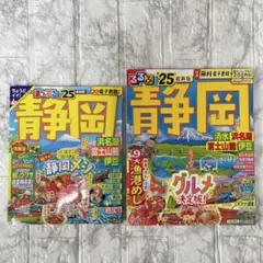 るるぶ静岡 ’25、まっぷる静岡 ’25 （2冊セット）