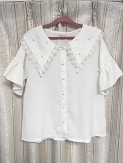 axes femme セーラー襟 ブラウス