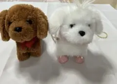 動くおもちゃ　ワンちゃん2匹