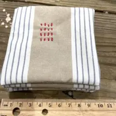 613 コースター　シンプルストライプ　綿　4枚セット