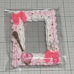 【匿名配送】硬質ケース　ホイップデコ　白　ピンク