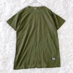 コンバース【M】半袖トップス Tシャツ カットソー ワンポイント刺繍　Uネック