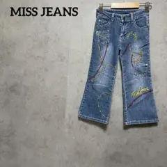 MISS JEANS フレアデニム　刺繍　キッズ　子供服　刺繍　100