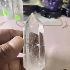 ブラジル産白い 水晶クラスター 能量六角柱　(幸運水晶原石)B20