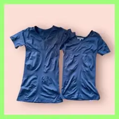 強圧シャツ 2枚セット 黒 メンズ Lサイズ