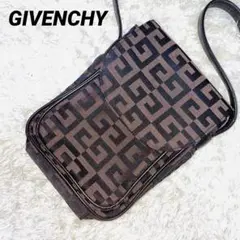 美品✨GIVENCHY ショルダーバッグ 4G 総柄 ブラウン レザーキャンバス