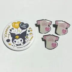 ソフトバンクホークス ピンクフルデー ピンバッジ、クロミ缶バッジ 有原航平