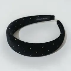 flower タイニードットカチューシャブラック
