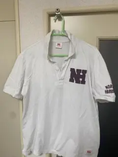 Canterbury ラグビーシャツ NHロゴ ホワイト