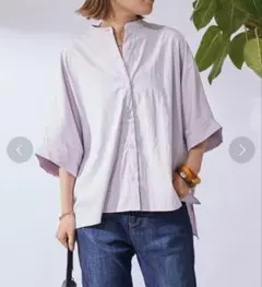 美品　ドルマンシワ加工シャツ　アンディコール