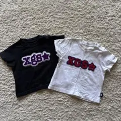 X-girlfirst stage xgs刺繍Tシャ12Ｍ(80㎝)2枚セット
