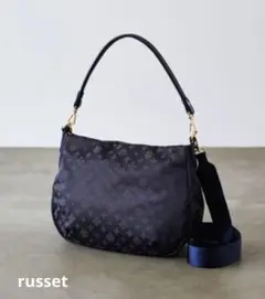 【極美品】russetラシット2wayショルダーバッグ ナイロンジャガード