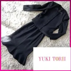 ユキトリイYUKITORII ブラックフォーマルスーツ セットアップ 黒