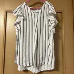 新品☆INGNI袖フリルブラウス☆M