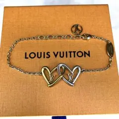極美品 ヴィトン ブラスレハート フォーリンラブ LVロゴ ブレスレット 箱付き
