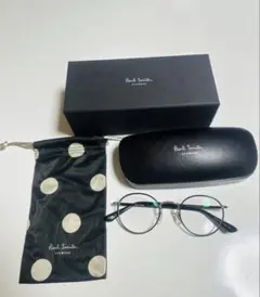 【新品未使用】Paul Smith ラウンドメガネ ケース・ポーチ付き