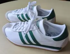 adidas アディダス スニーカー 24cm ホワイト＆グリーン