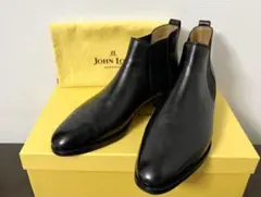 美品 JOHN LOBB 5E TUDOR BLACK MUSEUM CALF