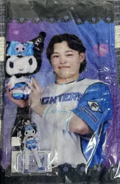 北海道日本ハムファイターズ 田宮裕涼 かわいいシリーズ フェイスタオル アクスタ