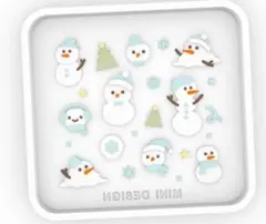 シリコンモールド　雪だるま　冬　デコレーション　トレカ　装飾　パーツ　モールド