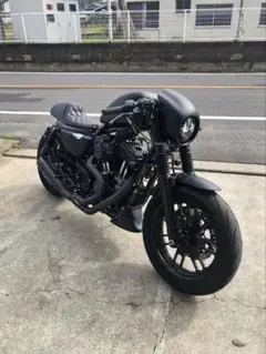 Tomoyuki  Shimada 　XL1200X 48 ホイール前後 フォーティーエイト】48のタイヤ前後をMAX太くするとこうなり