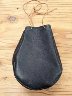 ヤギ革の巾着 レザー バッグ