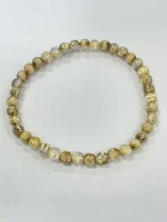 ☆sale☆天然石ブレスレット ゴールドルチルクォーツ　5mm 内径約18cm