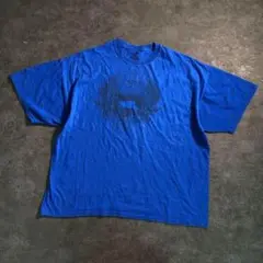 【ヴィンテージ】プリント ビッグTシャツ 青 古着used インポート TSM7