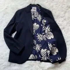 【極美品】DUKE KAHANAMOKU ハワイアン ビーチジャケット ネイビー