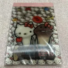 平成レトロ　なめこ　ハローキティ　サンリオ　コラボ　メモ帳