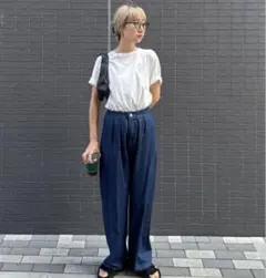 送料込み！エンブロイダリーロゴカラーTシャツシンブルロゴTホワイト刺繍