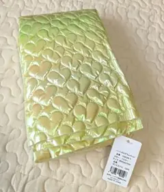 ユザワヤ ハートホログラムキルト 生地 イエロー 約65cm×70cm