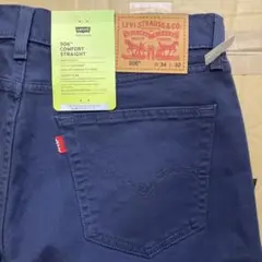新品Levi's 506 Comfort Straight W34 ネイビー