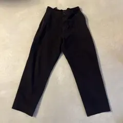 comoli 20aw 製品染めバックストラップパンツ ネイビー 1