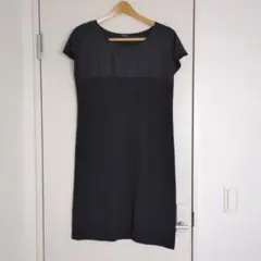 DRESKIP ブラック 半袖ワンピース SIZE40