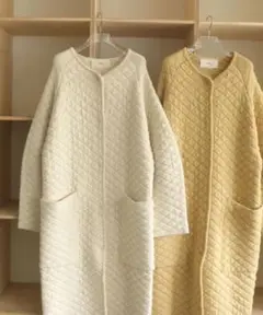 todayful キルティングニットコート 36