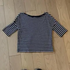 トゥモローランド　MACPHEE ボートネックストライプTシャツ