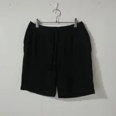 ZARA ブラックショートパンツ ドローストリング付き